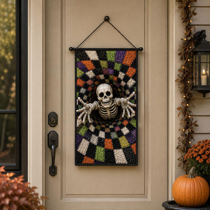 Skeleton Breakout Quilted Door Banner NCU0DV2261