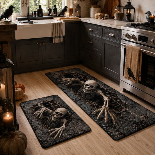 Skeleton Drains Kitchen Area Rug NCU0DV2437