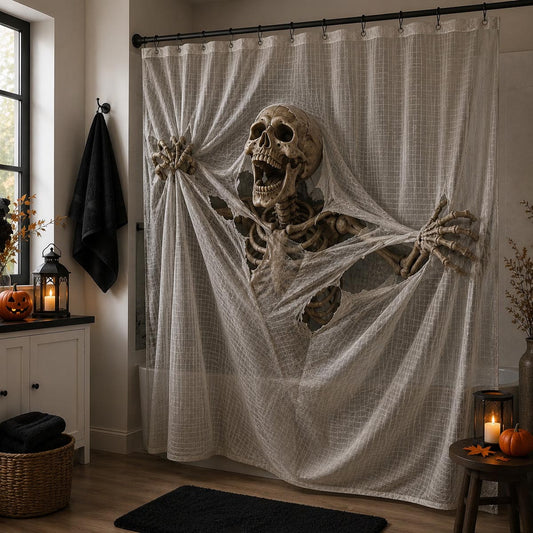 Skeleton Rising Shower Curtain NCU0DV2399