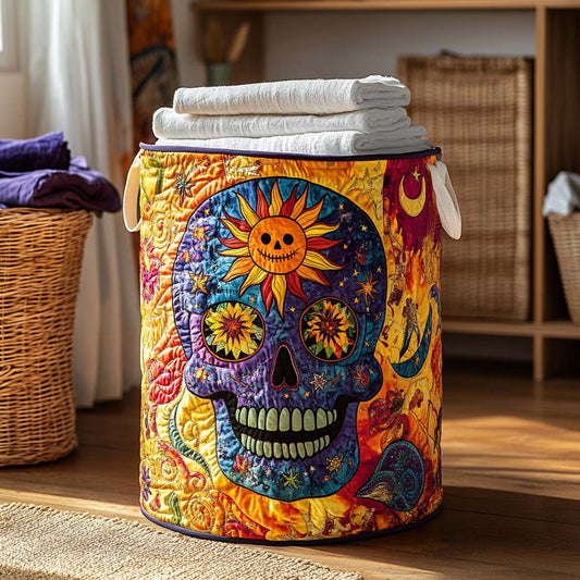 Skull Fiesta Quilted Laundry Basket NCU0NXD198