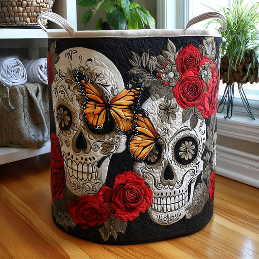 Skull Fiesta Quilted Laundry Basket NCU0PTT1040