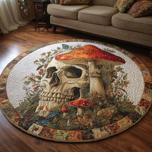 Skull Grove Quilted Round Mat NCU0NNT2600