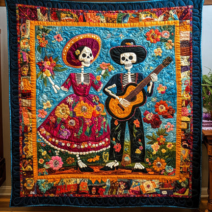 Skull of Flora Quilted Blanket NCU0PT2021