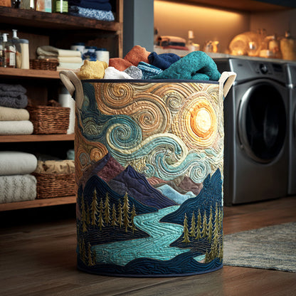 Sky Flow Quilted Laundry Basket NCU0NTV225