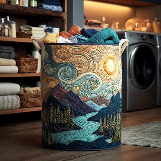 Sky Flow Quilted Laundry Basket NCU0NTV225