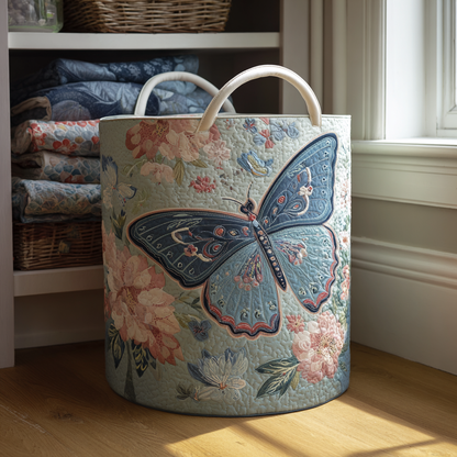 Butterfly Quilted Laundry Basket NCU0QN020