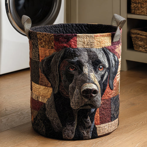Sleek Labrador Quilted Laundry Basket NCU0HNH446