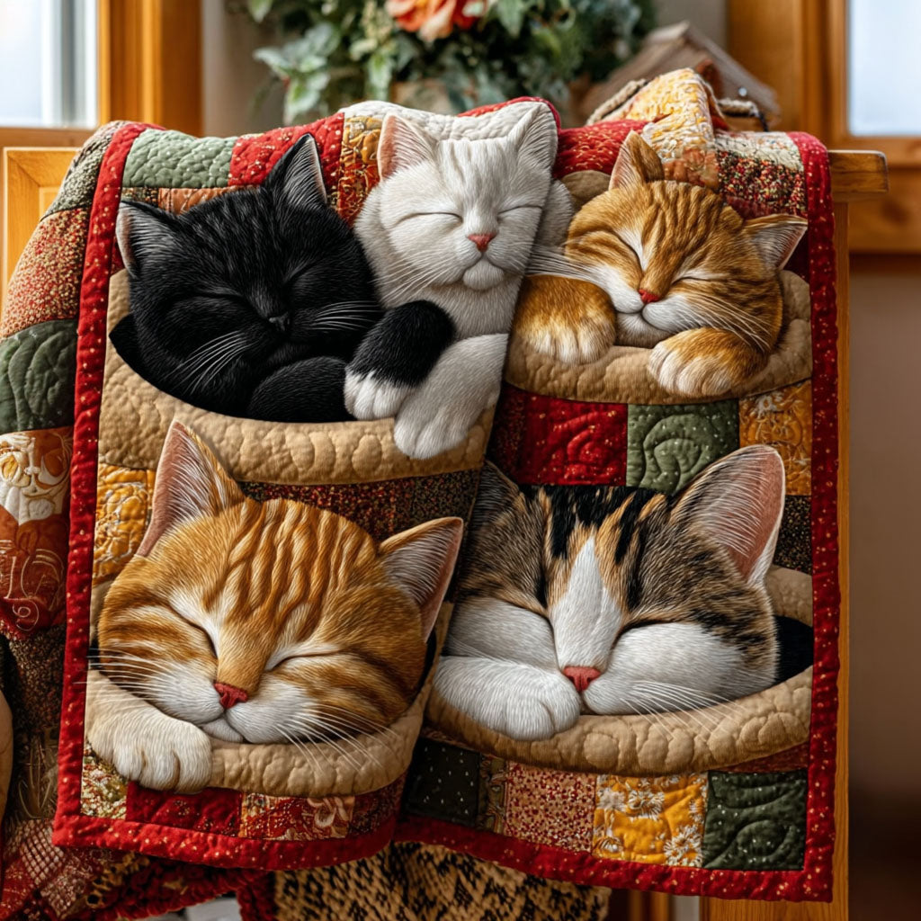 Cat Quilted Blanket NCU0QN035