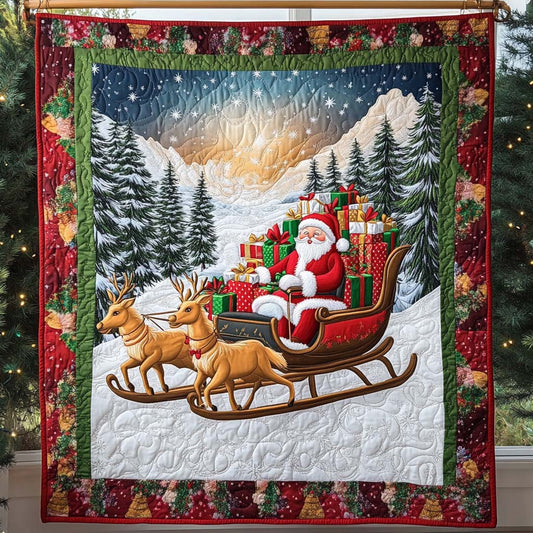 Sleigh Ride Serenade Quilted Blanket NCU0NT1957