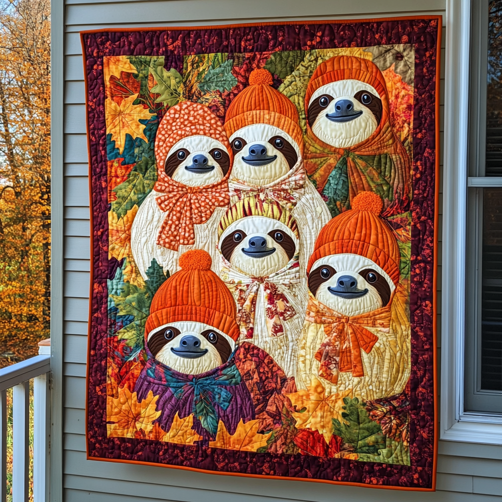 Sloth's Paradise Quilted Blanket NCU0DK514