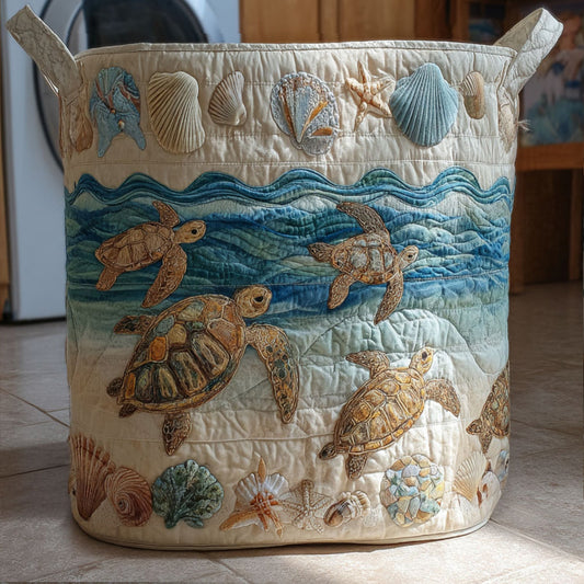 Slow and Serene Quilted Laundry Basket NCU0PTT705