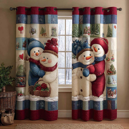Snow Day Cheer Quilted Curtains NCU0NXD908