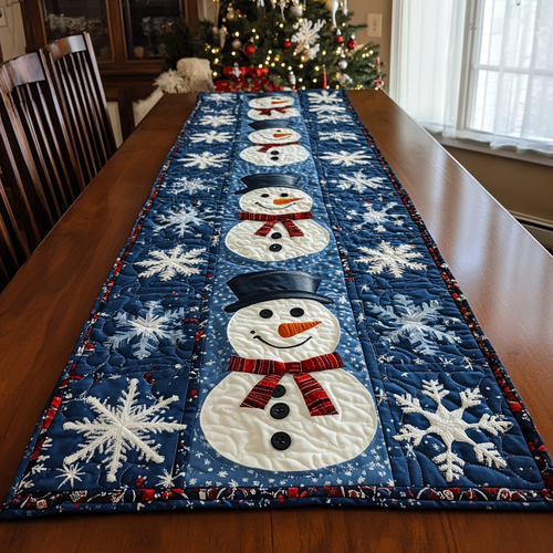Snow Joy Quilted Table Runner NCU0DDK1315