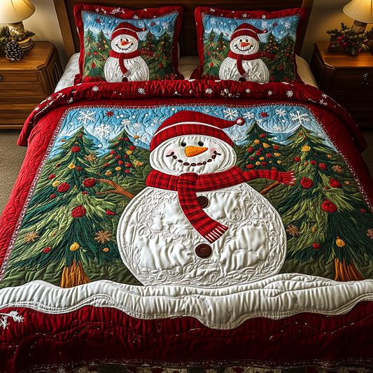 Snow Magic 3-Piece Quilted Bedding Set NCU0VH698