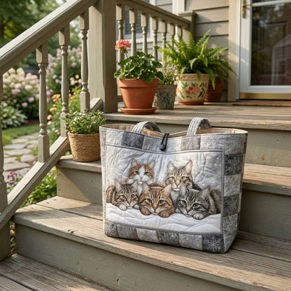 Snow Whiskers Quilted Classic Tote Bag NCU0NTD1846