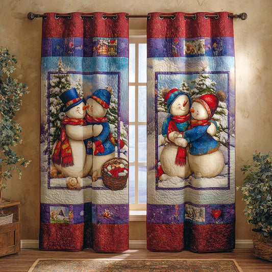 Snowball Delight Quilted Curtains NCU0NXD902