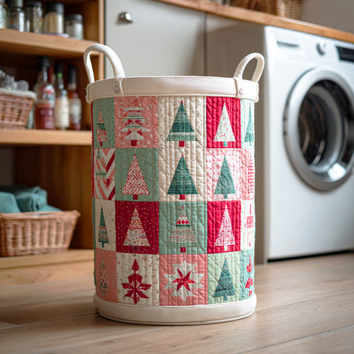 Snowflake Home Joy Quilted Laundry Basket NCU0NTD1011