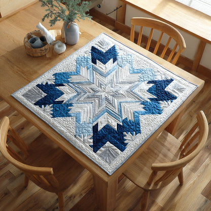 Snowflake Trail Quilted Table Topper NCU0NTD225