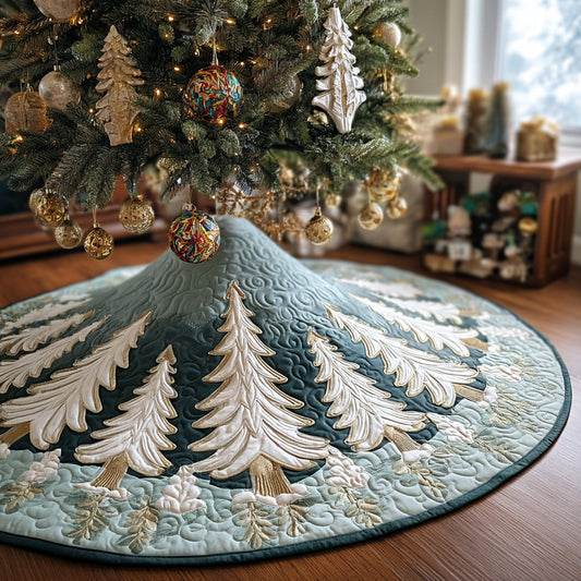 Snowglow Pine Haven Christmas Quilted Tree Skirt NCU0DV1454