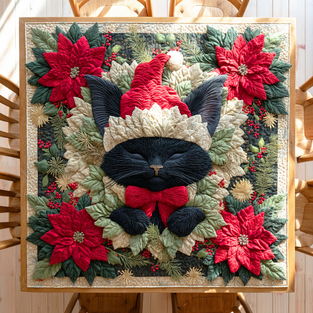 Snowlight Cat Quilted Table Topper NCU0NTD568