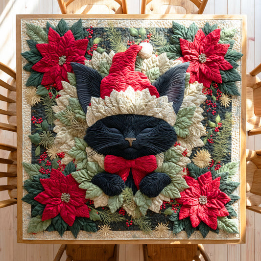 Snowlight Cat Quilted Table Topper NCU0NTD568