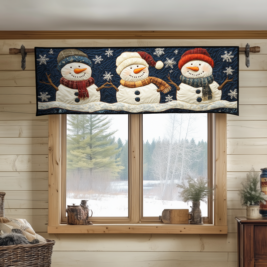 Snowman Joy Quilted Valance NCU0DDK1092