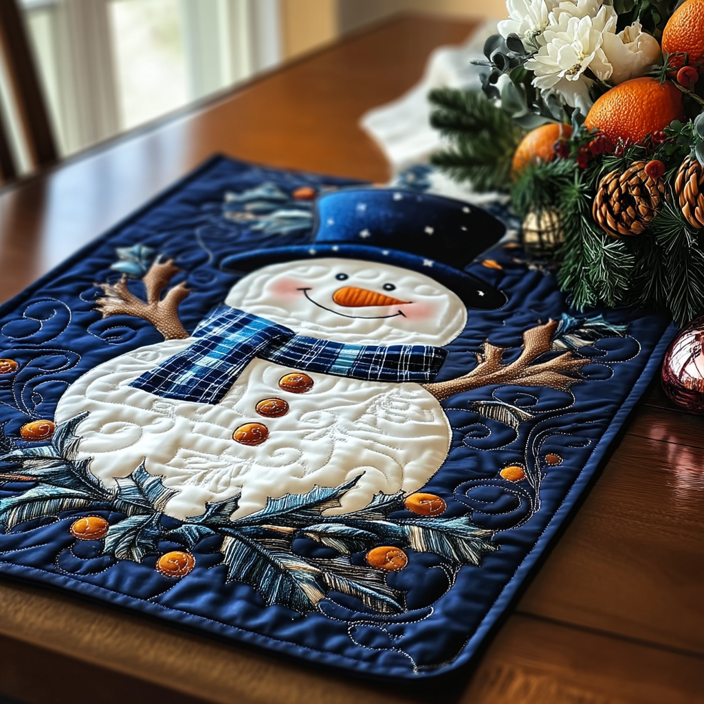 Snowman Magic Quilted Place Mat NCU0DDK1427