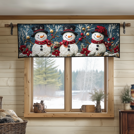 Snowman Magic Quilted Valance NCU0DDK1094