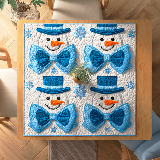 Snowman Winter Chill Quilted Table Topper NCU0NTD483