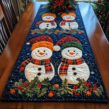 Snowman Wonder Quilted Table Runner NCU0DDK1431
