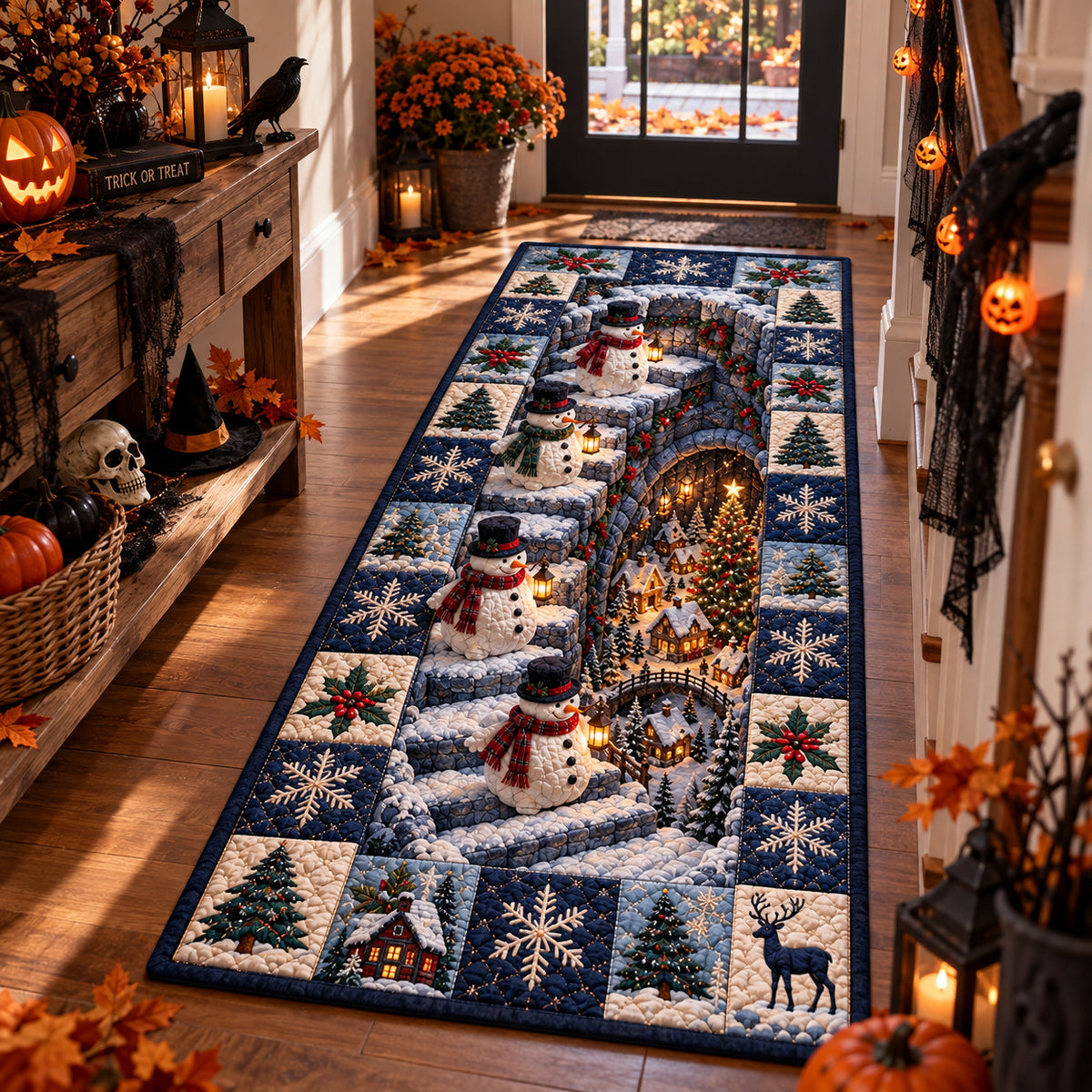 Snowmen Pathway Runner Carpet NCU0DV2485