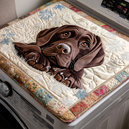 Snowy Friend Quilted Washer and Dryer Cover NCU0NNT1751