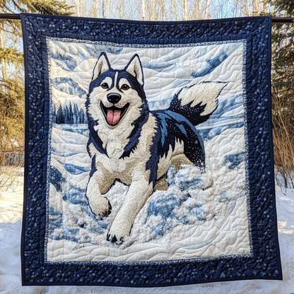 Snowy Playtime Quilted Blanket NCU0NT2119