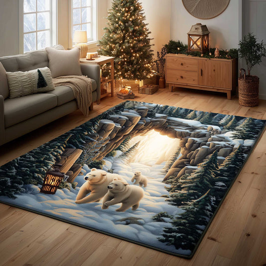 Snowy Bear Area Rug NCU0HTT102