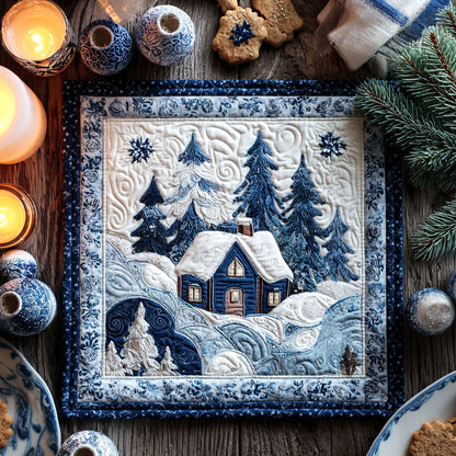 Snowy Cottage Table Topper NCU0NTV061