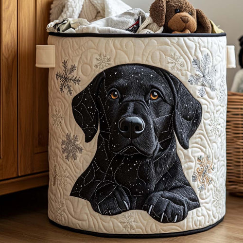 Snowy Friend Quilted Laundry Basket NCU0NNT1751
