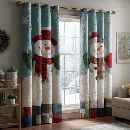 Snowy Friends Quilted Curtains NCU0TH3774