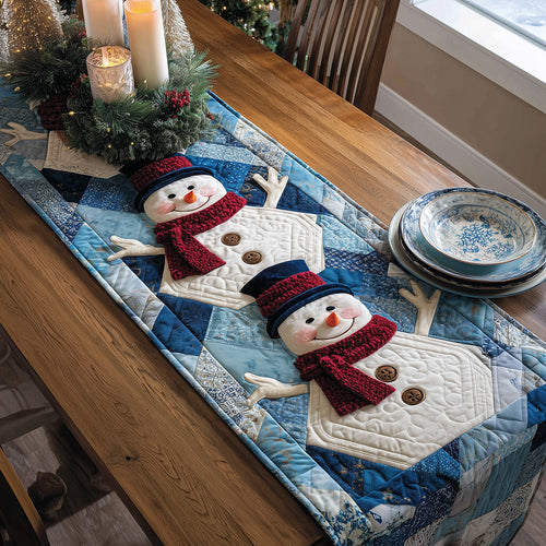 Snowy Friends Quilted Table Runner NCU0TH3350