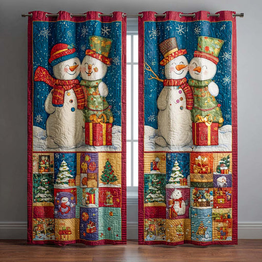 Snowy Kiss Quilted Curtains NCU0NXD905