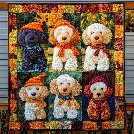 Snuggle Poodle Quilted Blanket NCU0NT562