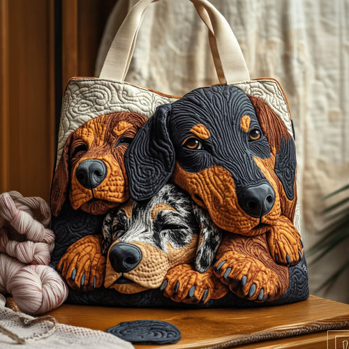 Snuggled Dapple Trio Quilted Tote Bag NCU0LDH113