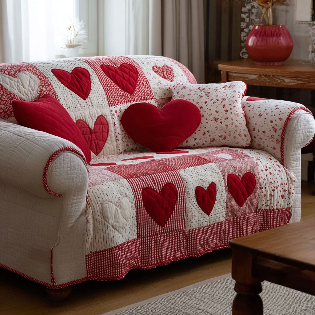 Soft Embrace Quilted Sofa Cover NCU0DDK2309