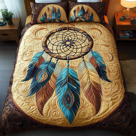 Soft Feather Dreams 3-Piece Quilted Bedding Set NCU0NNL037
