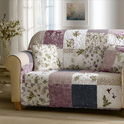 Soft Herbals Quilted Sofa Cover NCU0LDH537