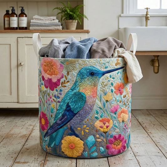 Soft Meadow Quilted Laundry Basket NCU0NNT3031