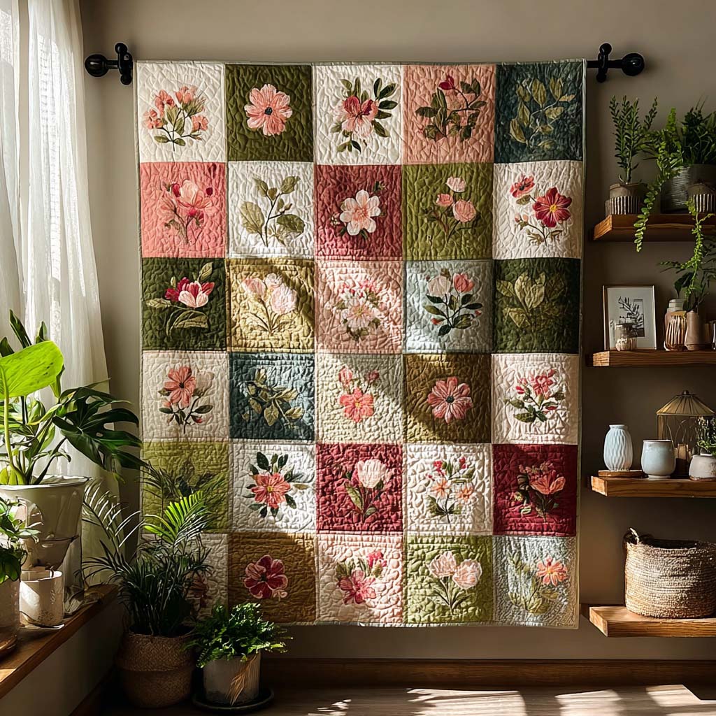 Soft Petal Haven Quilted Blanket NCU0DQQ0321