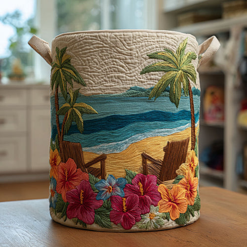 Soft Shore Quilted Laundry Basket NCU0DDK2256