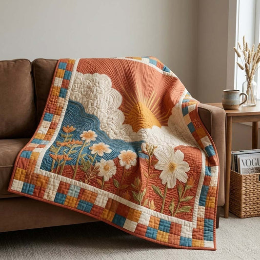 Soft Solstice Flora Quilted Blanket NCU0DQQ0601