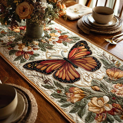 Soft Wing Garden Quilted Table Runner NCU0DQQ0350