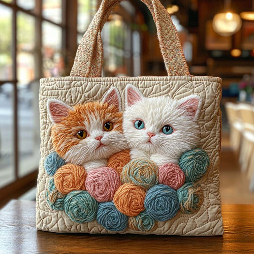 Soft Yarn Twins Quilted Tote Bag NCU0NXD611